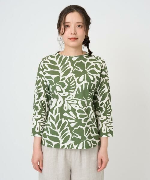 GIANNI LO GIUDICE / ジャンニ・ロ・ジュディチェ カットソー | [洗える・日本製]ボタニカルフワラープリントカットソー | 詳細7