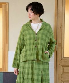 GIANNI LO GIUDICE / ジャンニ・ロ・ジュディチェ シャツ・ブラウス | [洗える]シャドーチェックブラウス