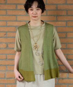 GIANNI LO GIUDICE / ジャンニ・ロ・ジュディチェ セットアップ | [洗える]麻ナイロンジレ　