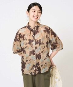 GIANNI LO GIUDICE / ジャンニ・ロ・ジュディチェ シャツ・ブラウス | [洗える]リネンフラワープリントブラウス