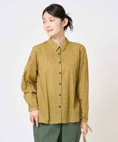 GIANNI LO GIUDICE / ジャンニ・ロ・ジュディチェ シャツ・ブラウス | [洗える]コットンギンガムプリントブラウス
