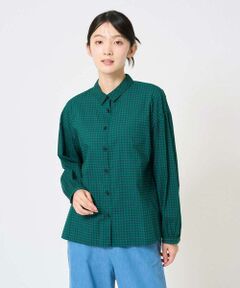 GIANNI LO GIUDICE / ジャンニ・ロ・ジュディチェ シャツ・ブラウス | [洗える]コットンギンガムプリントブラウス