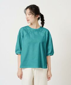 GIANNI LO GIUDICE / ジャンニ・ロ・ジュディチェ カットソー | [洗える]ボタニカル刺繍天竺カットソー