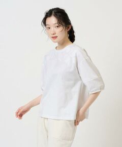 GIANNI LO GIUDICE / ジャンニ・ロ・ジュディチェ カットソー | [洗える]ボタニカル刺繍天竺カットソー