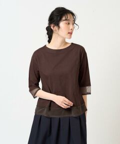 GIANNI LO GIUDICE / ジャンニ・ロ・ジュディチェ カットソー | [洗える]チュール切替え天竺カットソー