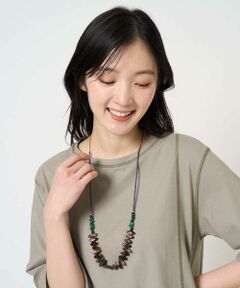 GIANNI LO GIUDICE / ジャンニ・ロ・ジュディチェ ネックレス・ペンダント・チョーカー | [日本製]ウッド＆ストーンビーズネックレス