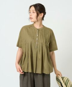GIANNI LO GIUDICE / ジャンニ・ロ・ジュディチェ シャツ・ブラウス | [洗える]コットンボイルピンタックブラウス