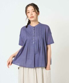 GIANNI LO GIUDICE / ジャンニ・ロ・ジュディチェ シャツ・ブラウス | [洗える]コットンボイルピンタックブラウス