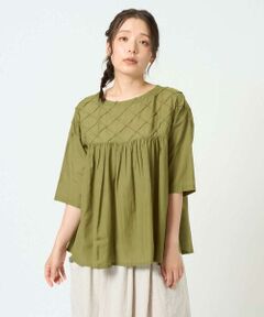 GIANNI LO GIUDICE / ジャンニ・ロ・ジュディチェ シャツ・ブラウス | [洗える]コットンレーヨンボイルプルオーバーブラウス