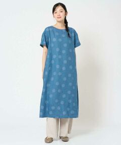 GIANNI LO GIUDICE / ジャンニ・ロ・ジュディチェ ロング・マキシ丈ワンピース | [洗える]リネンドットワンピース