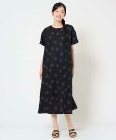 GIANNI LO GIUDICE / ジャンニ・ロ・ジュディチェ ロング・マキシ丈ワンピース | [洗える]リネンドットワンピース