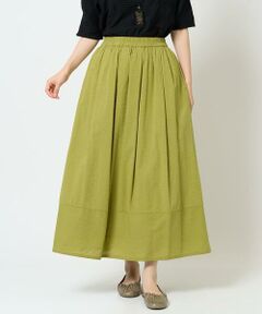 GIANNI LO GIUDICE / ジャンニ・ロ・ジュディチェ ロング・マキシ丈スカート | [洗える]コットンシアサッカースカート