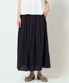 GIANNI LO GIUDICE / ジャンニ・ロ・ジュディチェ ロング・マキシ丈スカート | [洗える]コットンシアサッカースカート
