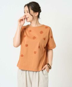 GIANNI LO GIUDICE / ジャンニ・ロ・ジュディチェ カットソー | [洗える]天竺フラワー刺繍カットソー