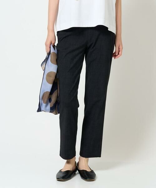 GIANNI LO GIUDICE / ジャンニ・ロ・ジュディチェ その他パンツ | [洗える・日本製]ストレッチトリコットプリントパンツ（ブラック）