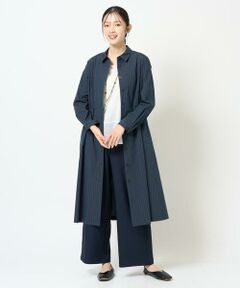 GIANNI LO GIUDICE / ジャンニ・ロ・ジュディチェ ロング・マキシ丈ワンピース | [洗える]レジメンストライプワンピース