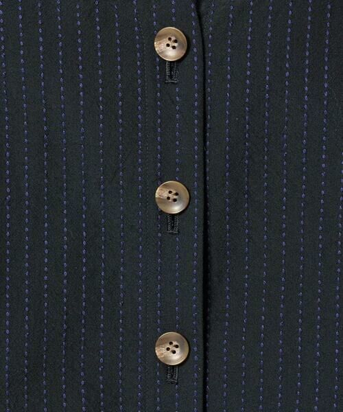 GIANNI LO GIUDICE / ジャンニ・ロ・ジュディチェ ノーカラージャケット | [日本製]ウールステッチストライプジャケット | 詳細15