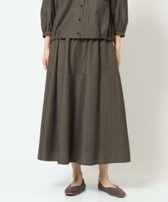 GIANNI LO GIUDICE / ジャンニ・ロ・ジュディチェ ロング・マキシ丈スカート | [洗える]レジメンストライプスカート
