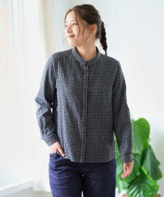 GIANNI LO GIUDICE / ジャンニ・ロ・ジュディチェ シャツ・ブラウス | [日本製]コットンウールギンガムチェックシャツ