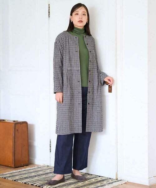 GIANNI LO GIUDICE / ジャンニ・ロ・ジュディチェ ロング・マキシ丈ワンピース | [日本製]コットンウールギンガムチェックシャツワンピース | 詳細8