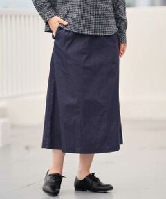 GIANNI LO GIUDICE / ジャンニ・ロ・ジュディチェ ロング・マキシ丈スカート | [洗える]デニムライクシャンブレースカート