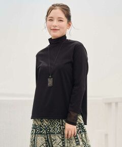 GIANNI LO GIUDICE / ジャンニ・ロ・ジュディチェ カットソー | [日本製]ポンチロイヤルクールハイネックカットソー