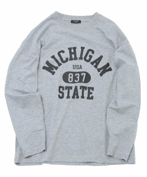 GLAZOS / グラソス Tシャツ | 【大人向けサイズあり】【プチプラ】フロントカレッジロゴ長袖Tシャツ | 詳細12