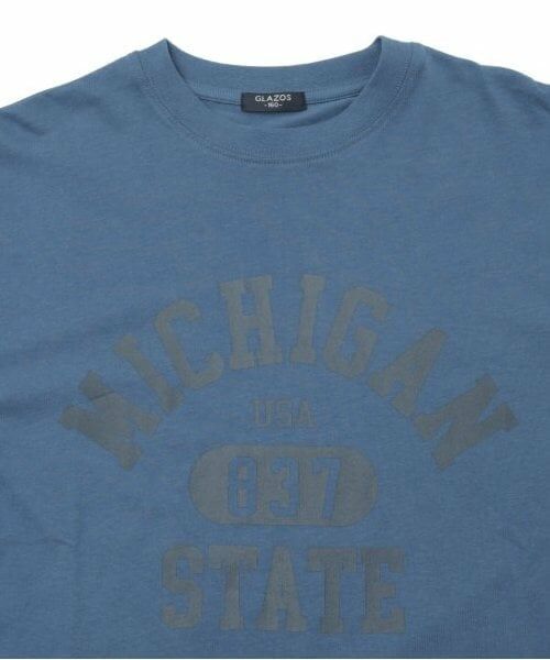GLAZOS / グラソス Tシャツ | 【大人向けサイズあり】【プチプラ】フロントカレッジロゴ長袖Tシャツ | 詳細5