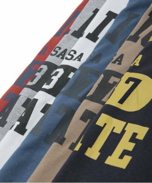 GLAZOS / グラソス Tシャツ | 【大人向けサイズあり】【プチプラ】フロントカレッジロゴ長袖Tシャツ | 詳細8