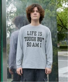 GLAZOS / グラソス Tシャツ | 【大人向けサイズあり】【プチプラ】フロントメッセージロゴ長袖Tシャツ