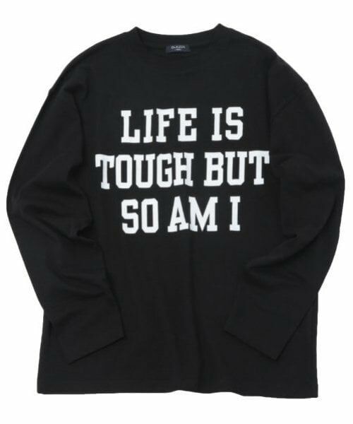 GLAZOS / グラソス Tシャツ | 【大人向けサイズあり】【プチプラ】フロントメッセージロゴ長袖Tシャツ | 詳細15