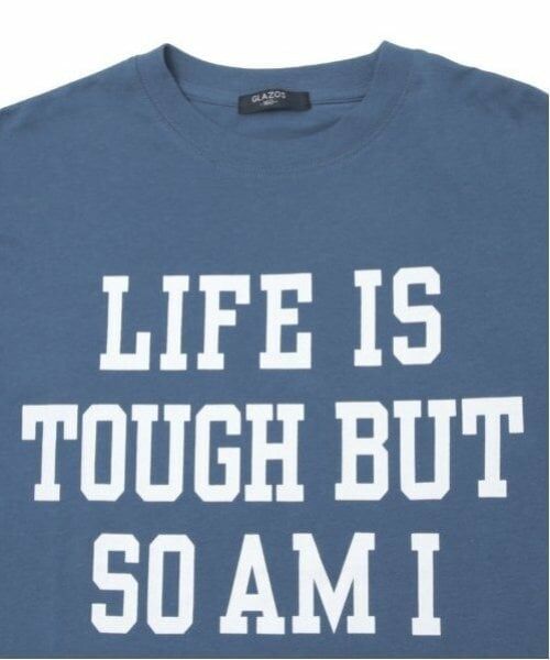 GLAZOS / グラソス Tシャツ | 【大人向けサイズあり】【プチプラ】フロントメッセージロゴ長袖Tシャツ | 詳細7