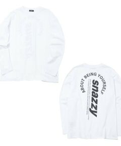 GLAZOS / グラソス Tシャツ | 【大人向けサイズあり】【プチプラ】バック縦ロゴ長袖Tシャツ