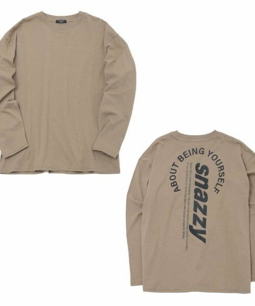 GLAZOS / グラソス Tシャツ | 【大人向けサイズあり】【プチプラ】バック縦ロゴ長袖Tシャツ | 詳細10