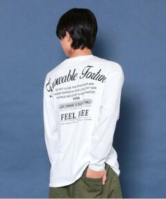 GLAZOS / グラソス Tシャツ | 【大人向けサイズあり】【プチプラ】バックメッセージロゴ長袖Tシャツ