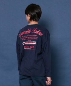 GLAZOS / グラソス Tシャツ | 【大人向けサイズあり】【プチプラ】バックメッセージロゴ長袖Tシャツ