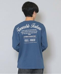 GLAZOS / グラソス Tシャツ | 【大人向けサイズあり】【プチプラ】バックメッセージロゴ長袖Tシャツ