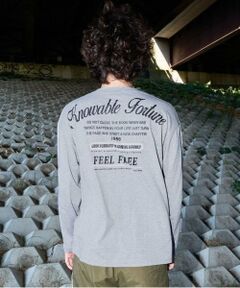 GLAZOS / グラソス Tシャツ | 【大人向けサイズあり】【プチプラ】バックメッセージロゴ長袖Tシャツ