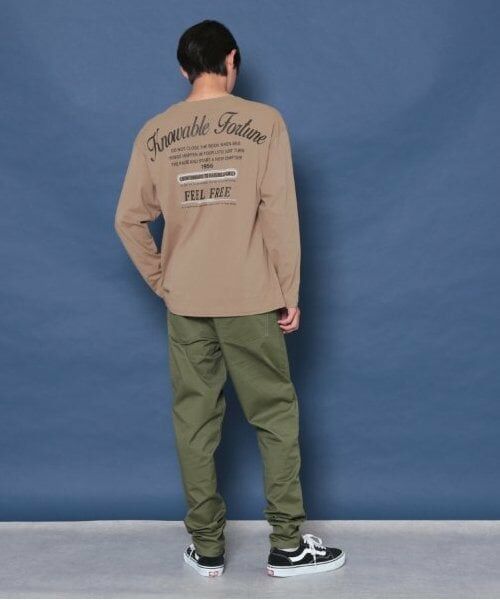 GLAZOS / グラソス Tシャツ | 【大人向けサイズあり】【プチプラ】バックメッセージロゴ長袖Tシャツ | 詳細1