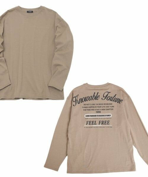 GLAZOS / グラソス Tシャツ | 【大人向けサイズあり】【プチプラ】バックメッセージロゴ長袖Tシャツ | 詳細13