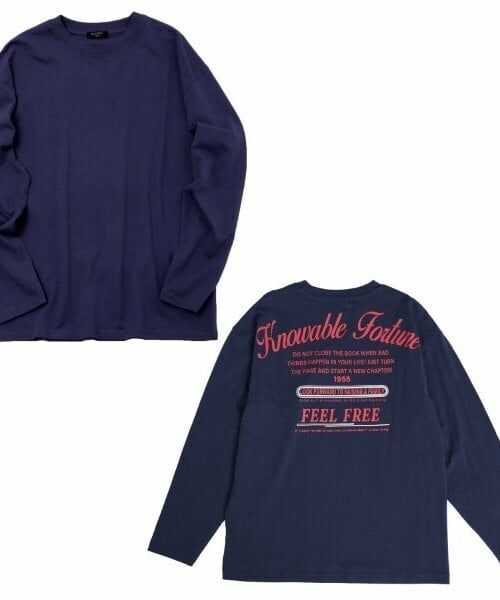 GLAZOS / グラソス Tシャツ | 【大人向けサイズあり】【プチプラ】バックメッセージロゴ長袖Tシャツ | 詳細15