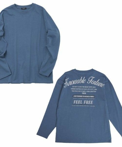 GLAZOS / グラソス Tシャツ | 【大人向けサイズあり】【プチプラ】バックメッセージロゴ長袖Tシャツ | 詳細16