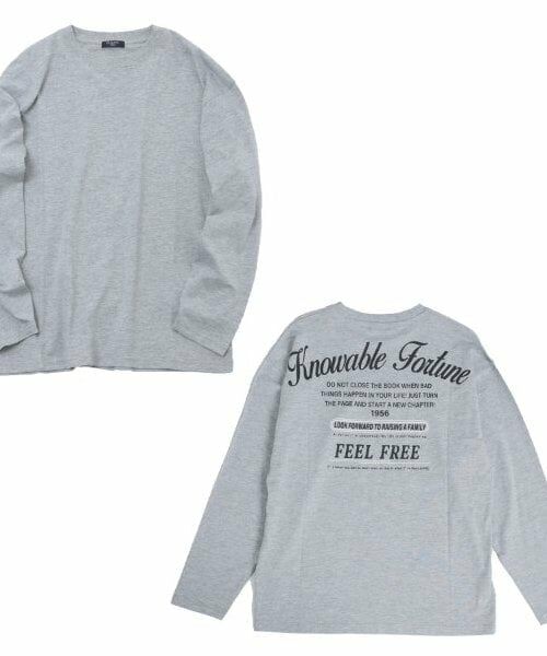 GLAZOS / グラソス Tシャツ | 【大人向けサイズあり】【プチプラ】バックメッセージロゴ長袖Tシャツ | 詳細18