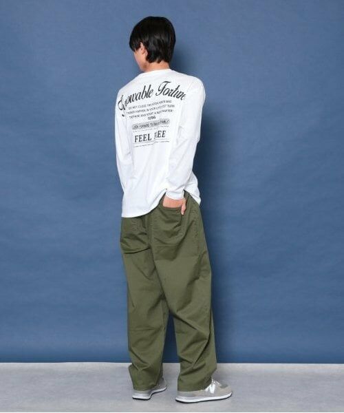 GLAZOS / グラソス Tシャツ | 【大人向けサイズあり】【プチプラ】バックメッセージロゴ長袖Tシャツ | 詳細3