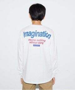 GLAZOS / グラソス Tシャツ | ポケット付きロゴプリント長袖Tシャツ