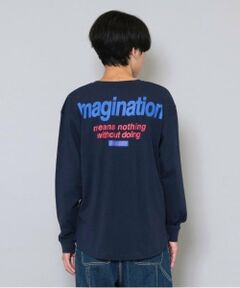 GLAZOS / グラソス Tシャツ | ポケット付きロゴプリント長袖Tシャツ