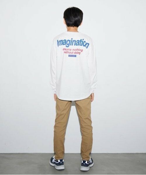 GLAZOS / グラソス Tシャツ | ポケット付きロゴプリント長袖Tシャツ | 詳細1