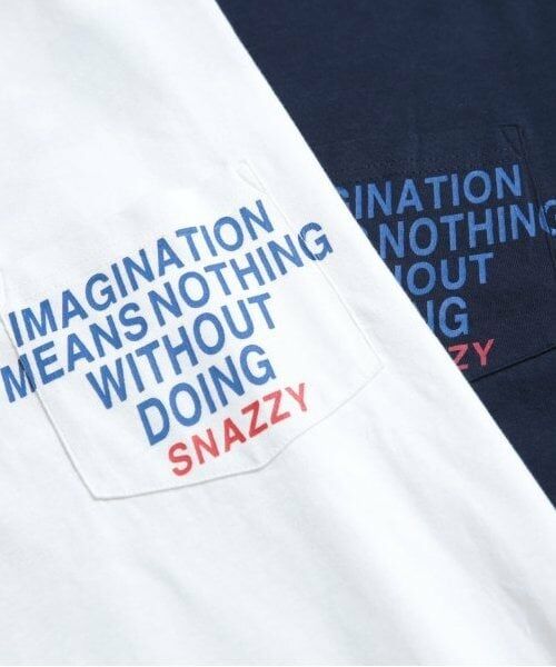 GLAZOS / グラソス Tシャツ | ポケット付きロゴプリント長袖Tシャツ | 詳細8