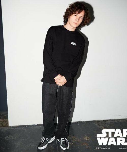 GLAZOS / グラソス Tシャツ | 【大人向けサイズあり】【STAR WARS】ダース・ベイダー / バックプリント長袖Tシャツ | 詳細1