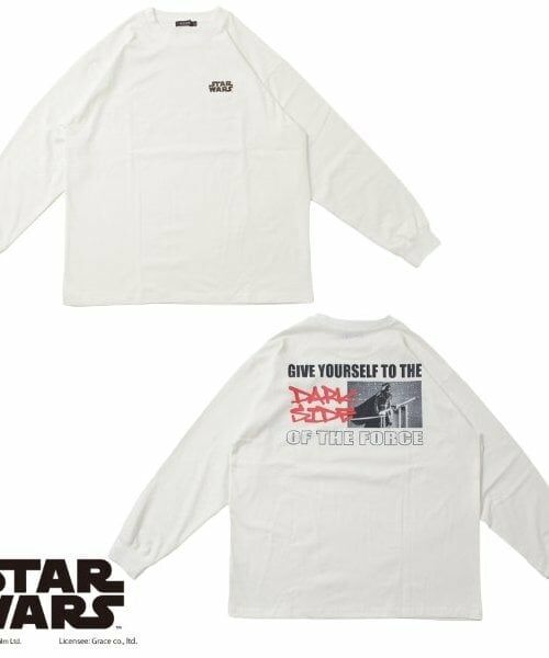 GLAZOS / グラソス Tシャツ | 【大人向けサイズあり】【STAR WARS】ダース・ベイダー / バックプリント長袖Tシャツ | 詳細11